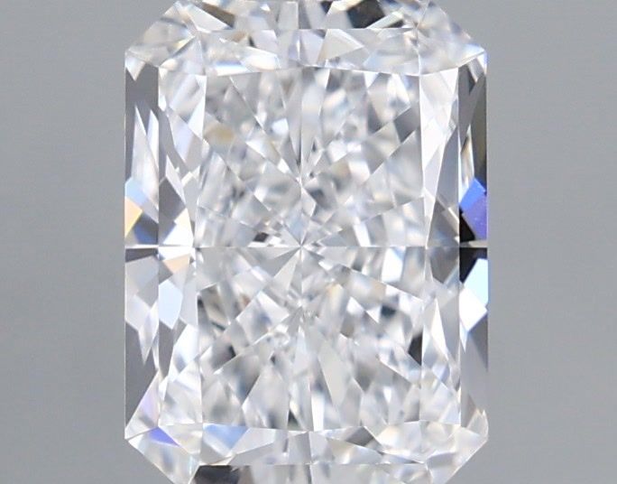 1.04 Carat Radiant Shaped, Ideal Cut, D Color, VVS2 Clarity, IGI Certified Lab Grown Diamond