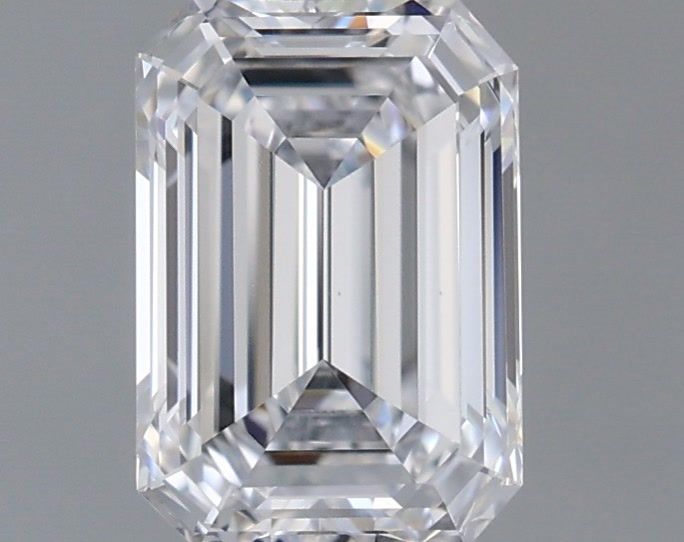 0.98 Carat Emerald Shaped, Ideal Cut, D Color, VS1 Clarity, IGI Certified Lab Grown Diamond