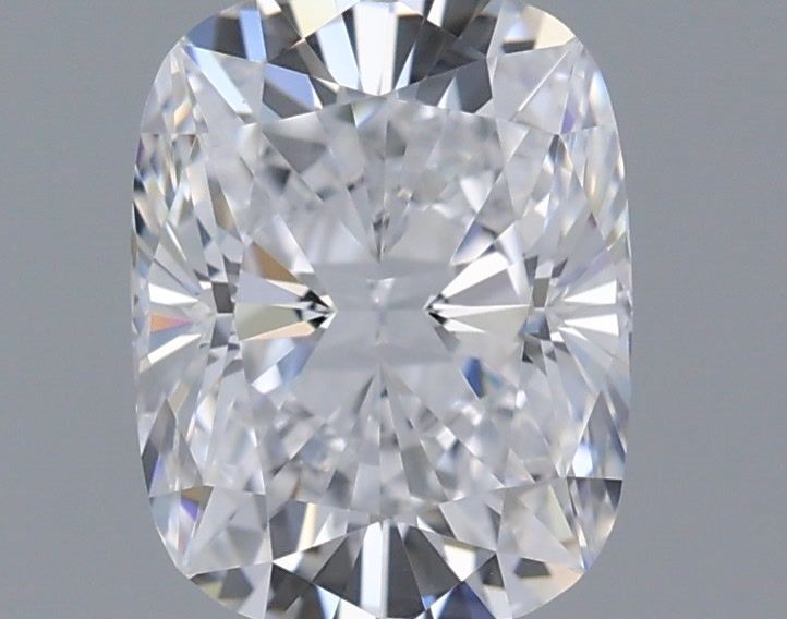 1.02 Carat Cushion Shaped, Ideal Cut, D Color, VVS2 Clarity, IGI Certified Lab Grown Diamond