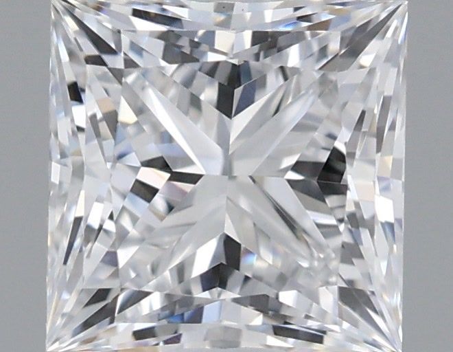 1.05 Carat Princess Shaped, Ideal Cut, D Color, VVS2 Clarity, IGI Certified Lab Grown Diamond