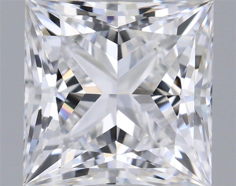 1.24 Carat Princess Shaped, Ideal Cut, D Color, VVS1 Clarity, IGI Certified Lab Grown Diamond