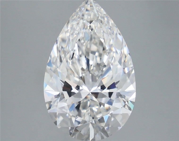 4.48 Carat Pear Shaped, Very Good Cut, F Color, VS1 Clarity, IGI Certified Lab Grown Diamond
