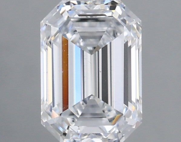 0.97 Carat Emerald Shaped, Ideal Cut, D Color, VS1 Clarity, IGI Certified Lab Grown Diamond
