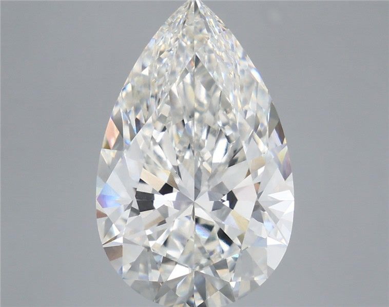 7.55 Carat Pear Shaped, Very Good Cut, G Color, VVS2 Clarity, IGI Certified Lab Grown Diamond