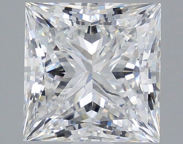 3.03 Carat Princess Shaped, Ideal Cut, F Color, VS1 Clarity, IGI Certified Lab Grown Diamond