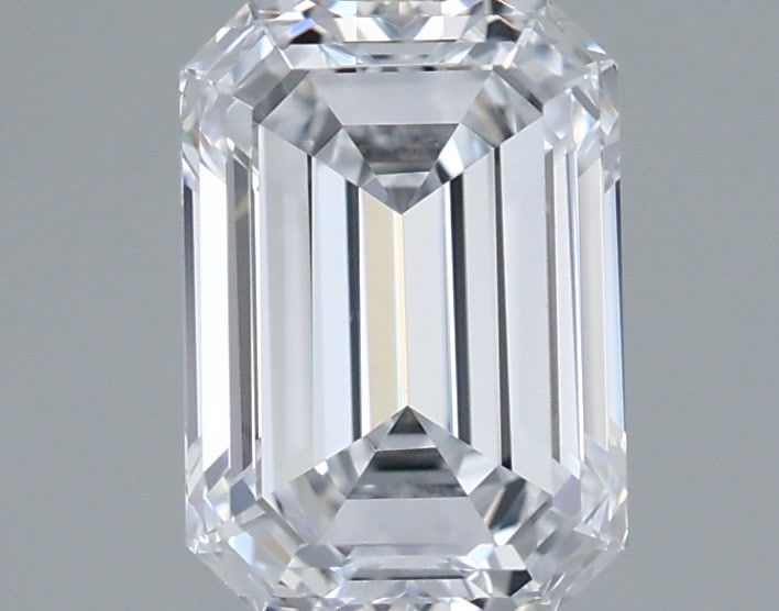 1.02 Carat Emerald Shaped, Ideal Cut, D Color, VVS2 Clarity, IGI Certified Lab Grown Diamond