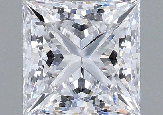 1.04 Carat Princess Shaped, Ideal Cut, D Color, IF Clarity, IGI Certified Lab Grown Diamond