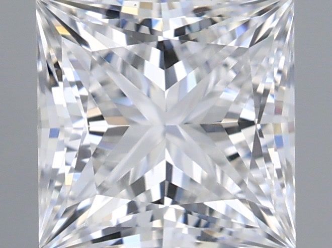 1.07 Carat Princess Shaped, Ideal Cut, D Color, VVS1 Clarity, IGI Certified Lab Grown Diamond