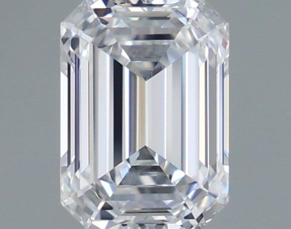 1.03 Carat Emerald Shaped, Ideal Cut, D Color, VVS1 Clarity, IGI Certified Lab Grown Diamond