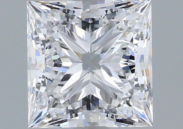 1.90 Carat Princess Shaped, Very Good Cut, D Color, VVS2 Clarity, IGI Certified Lab Grown Diamond