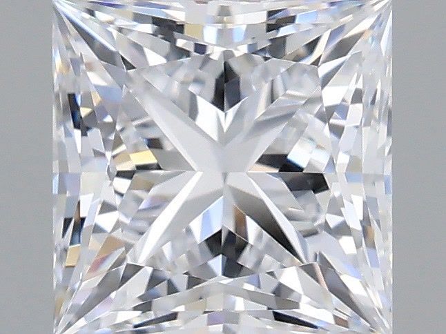 1.02 Carat Princess Shaped, Ideal Cut, D Color, VVS1 Clarity, IGI Certified Lab Grown Diamond