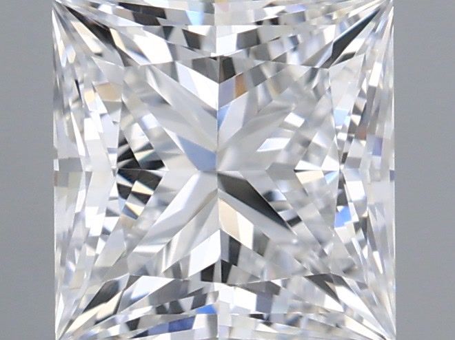 1.04 Carat Princess Shaped, Ideal Cut, D Color, VS1 Clarity, IGI Certified Lab Grown Diamond