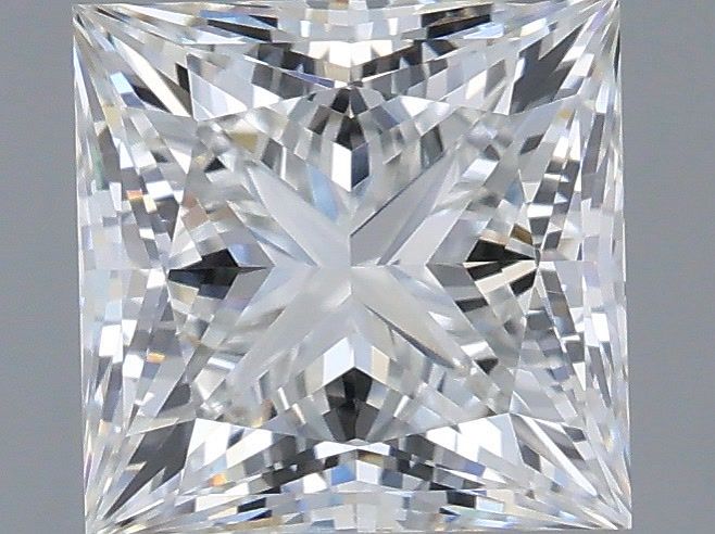 1.21 Carat Princess Shaped, Ideal Cut, E Color, VVS1 Clarity, IGI Certified Lab Grown Diamond