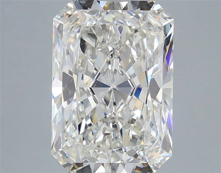 4.10 Carat Radiant Shaped, Ideal Cut, G Color, VVS2 Clarity, IGI Certified Lab Grown Diamond