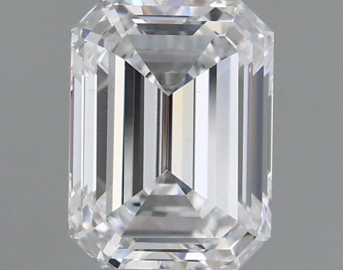 1.48 Carat Emerald Shaped, Ideal Cut, D Color, VS2 Clarity, IGI Certified Lab Grown Diamond