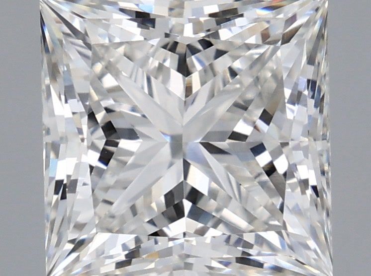 2.11 Carat Princess Shaped, Ideal Cut, G Color, VVS2 Clarity, IGI Certified Lab Grown Diamond