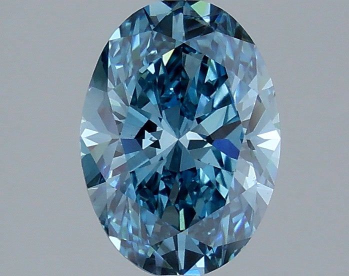 2.05 Carat Oval Shaped, Very Good Cut, FANCY BLUE Color, VS2 Clarity, IGI Certified Lab Grown Diamond