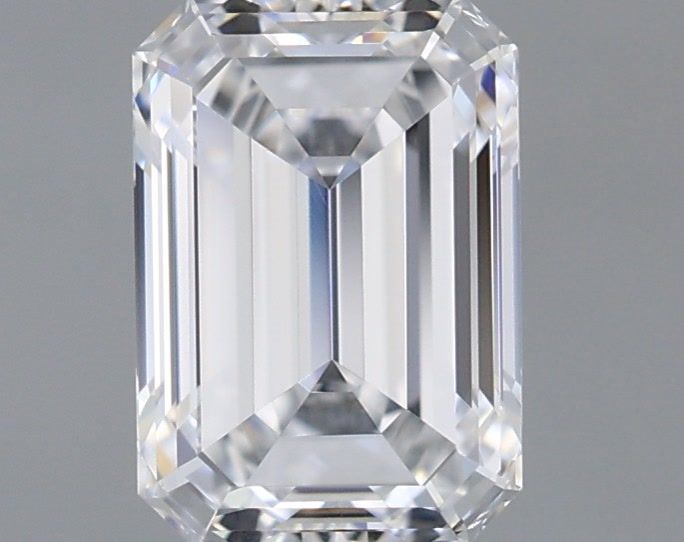 1.03 Carat Emerald Shaped, Ideal Cut, D Color, IF Clarity, IGI Certified Lab Grown Diamond