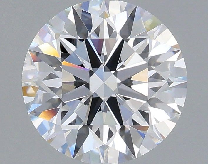 2.07 Carat Round Shaped, Ideal Cut, D Color, IF Clarity, IGI Certified Lab Grown Diamond