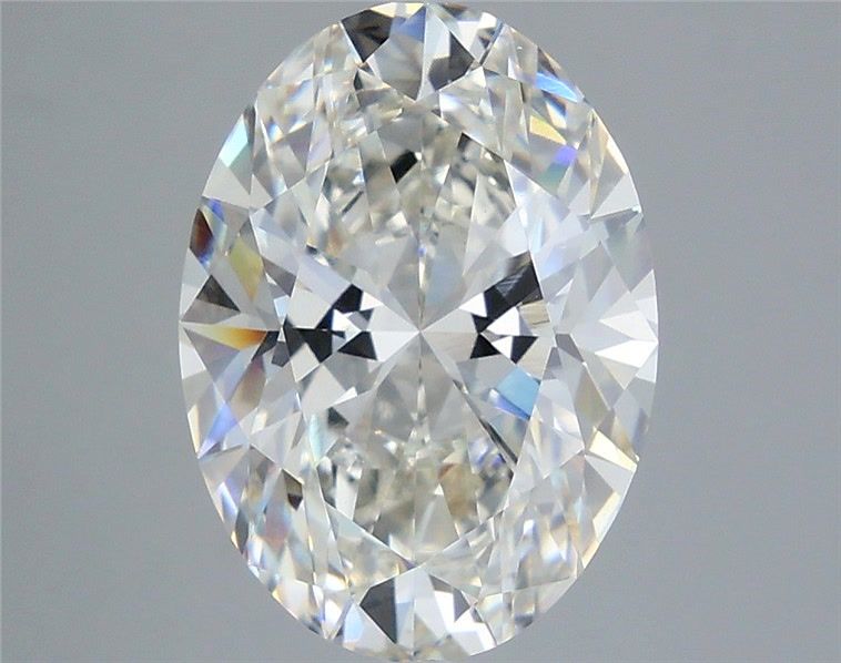 5.05 Carat Oval Shaped, Ideal Cut, G Color, VVS2 Clarity, IGI Certified Lab Grown Diamond