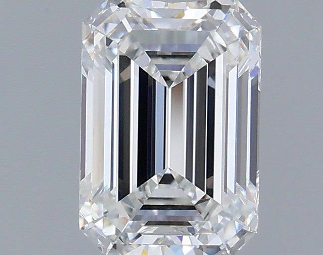 1.06 Carat Emerald Shaped, F Color, VVS1 Clarity, IGI Certified Lab Grown Diamond