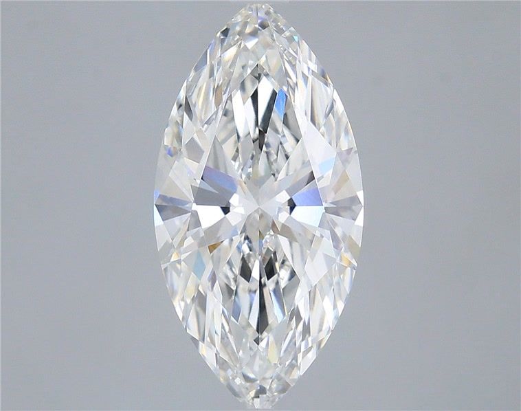 4.04 Carat Marquise Shaped, Ideal Cut, F Color, VVS2 Clarity, IGI Certified Lab Grown Diamond