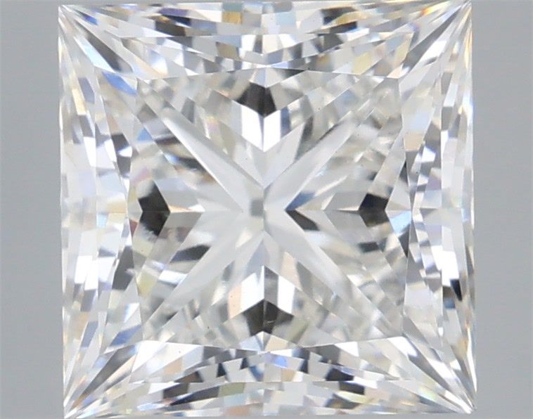 5.04 Carat Princess Shaped, Ideal Cut, F Color, VS1 Clarity, IGI Certified Lab Grown Diamond