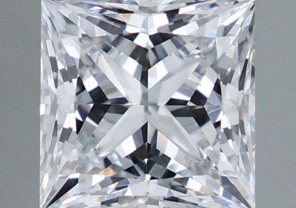 1.22 Carat Princess Shaped, Ideal Cut, E Color, VVS2 Clarity, IGI Certified Lab Grown Diamond