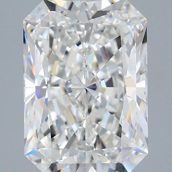 2.09 Carat Radiant Shaped, Ideal Cut, F Color, VVS2 Clarity, IGI Certified Lab Grown Diamond