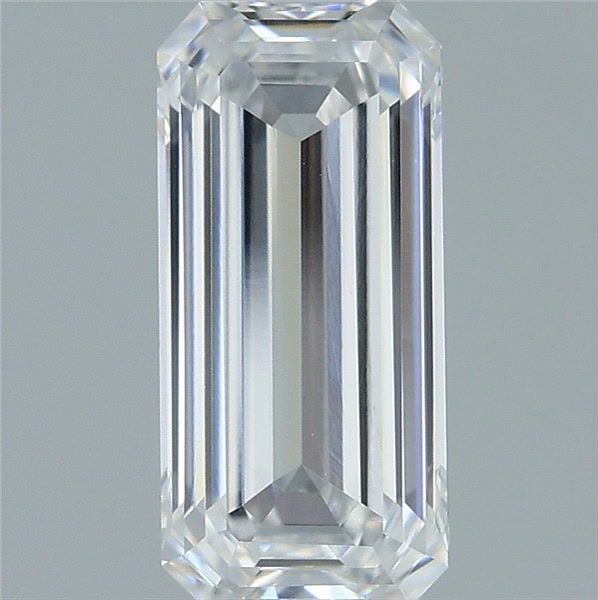 0.87 Carat Emerald Shaped, Excellent Cut, E Color, VVS2 Clarity, IGI Certified Lab Grown Diamond