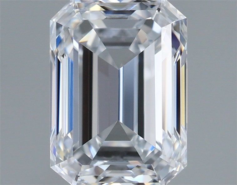 1.53 Carat Emerald Shaped, Ideal Cut, E Color, IF Clarity, IGI Certified Lab Grown Diamond