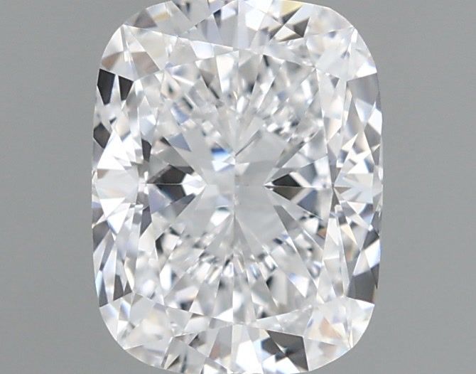 1.06 Carat Cushion Shaped, Ideal Cut, D Color, VVS2 Clarity, GIA Certified Lab Grown Diamond