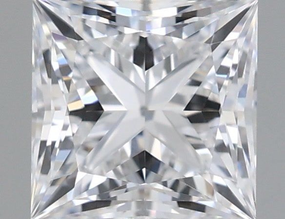 0.94 Carat Princess Shaped, Ideal Cut, D Color, VVS2 Clarity, IGI Certified Lab Grown Diamond