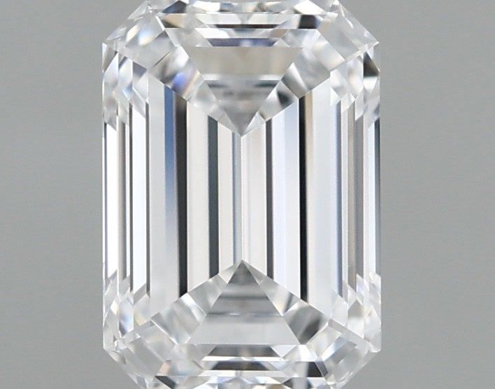 1.04 Carat Emerald Shaped, Ideal Cut, D Color, VVS1 Clarity, IGI Certified Lab Grown Diamond