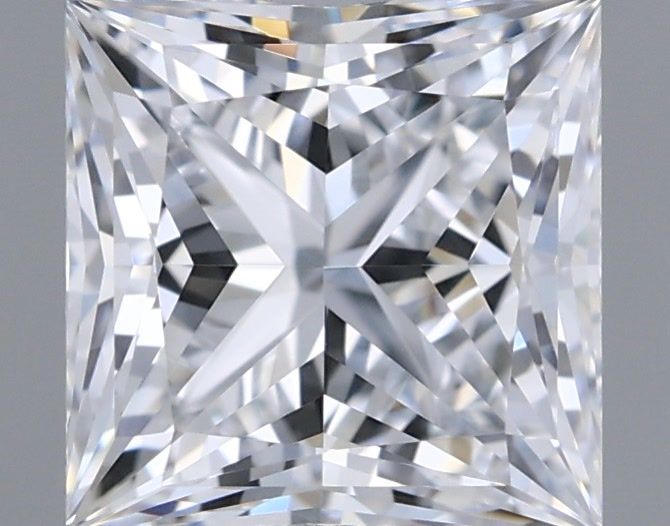 1.06 Carat Princess Shaped, Ideal Cut, D Color, VVS2 Clarity, IGI Certified Lab Grown Diamond
