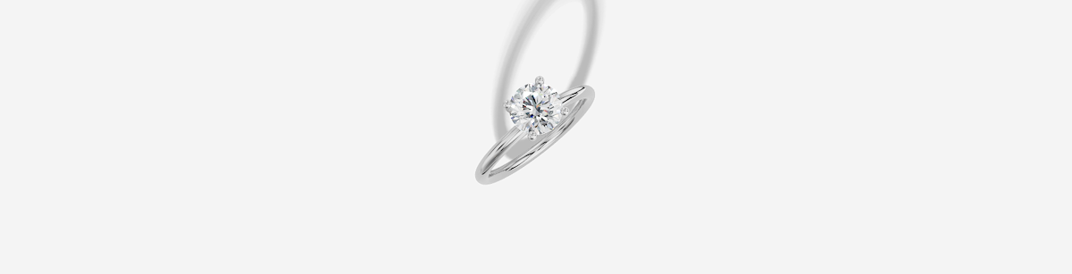 1.00 ctw Round Cut Lab Grown Diamond Standard Classic Prong Set Engagement Ring in 14K Gold