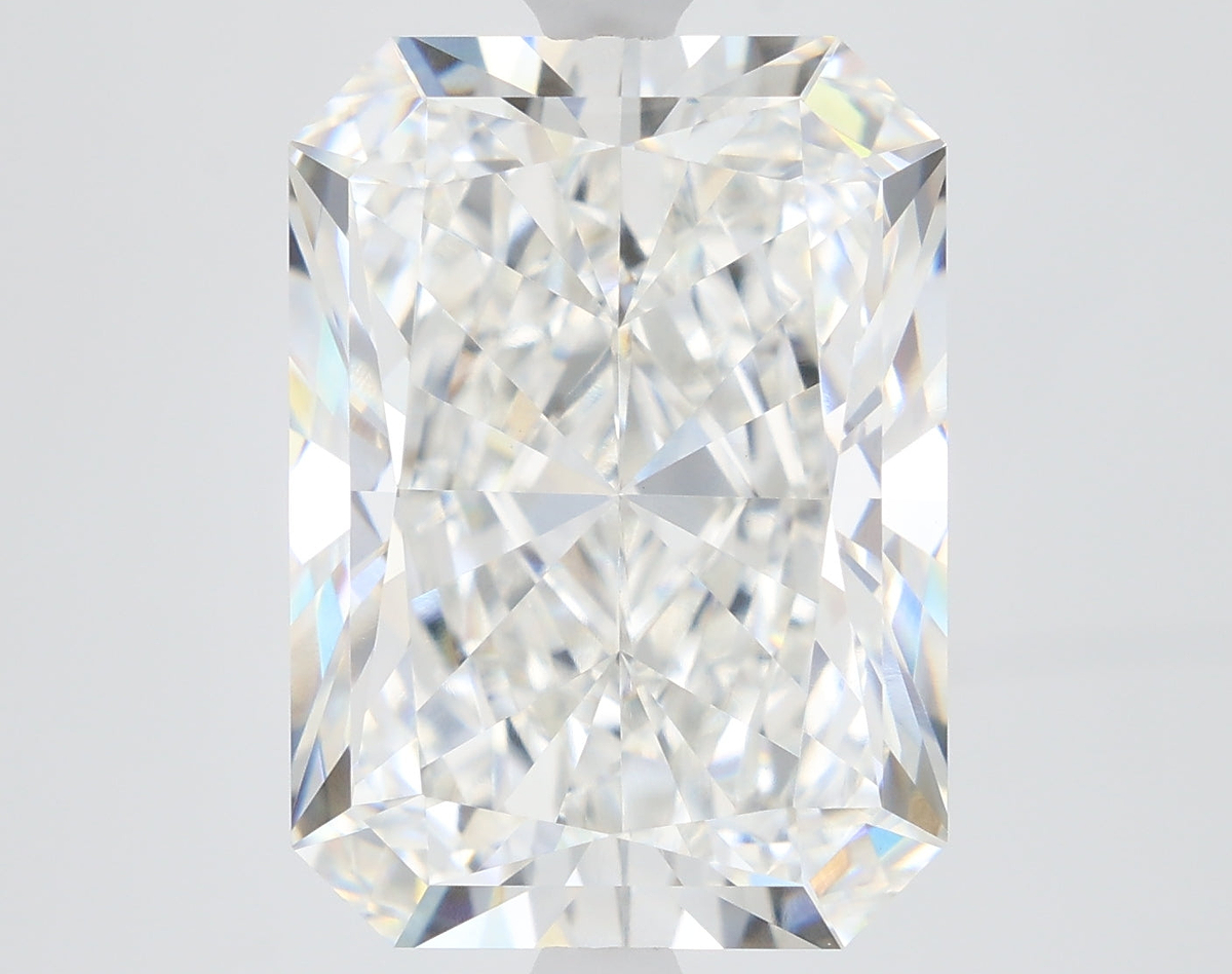 5.58 Carat Radiant Shaped, Ideal Cut, F Color, VVS2 Clarity, IGI Certified Lab Grown Diamond