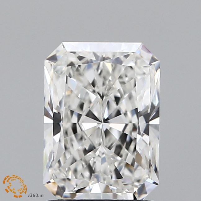 1.51 Carat Radiant Shaped, Ideal Cut, F Color, VS1 Clarity, IGI Certified Lab Grown Diamond