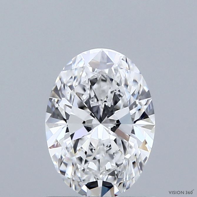 1.07 Carat Oval Shaped, Ideal Cut, D Color, VVS2 Clarity, IGI Certified Lab Grown Diamond