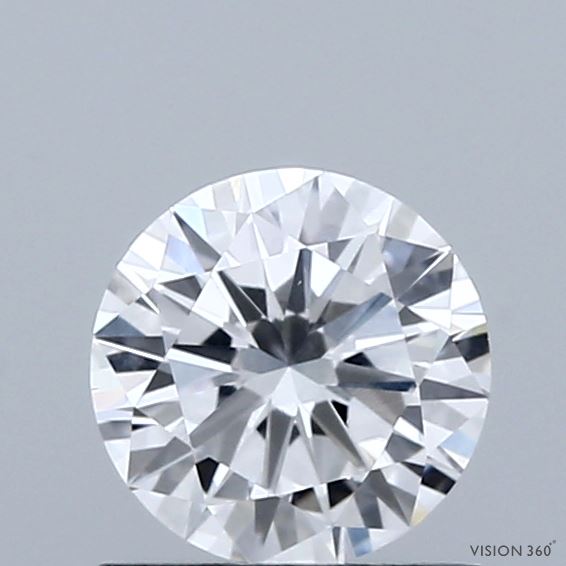 0.88 Carat Round Shaped, Excellent Cut, D Color, VS1 Clarity, IGI Certified Lab Grown Diamond