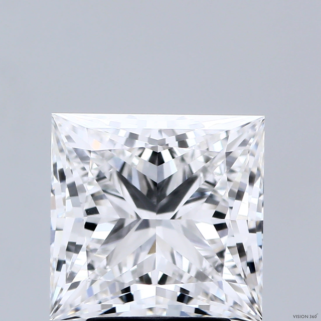 3.71 Carat Princess Shaped, Ideal Cut, E Color, VVS2 Clarity, IGI Certified Lab Grown Diamond
