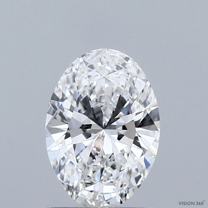 1.04 Carat Oval Shaped, Ideal Cut, D Color, VS1 Clarity, IGI Certified Lab Grown Diamond