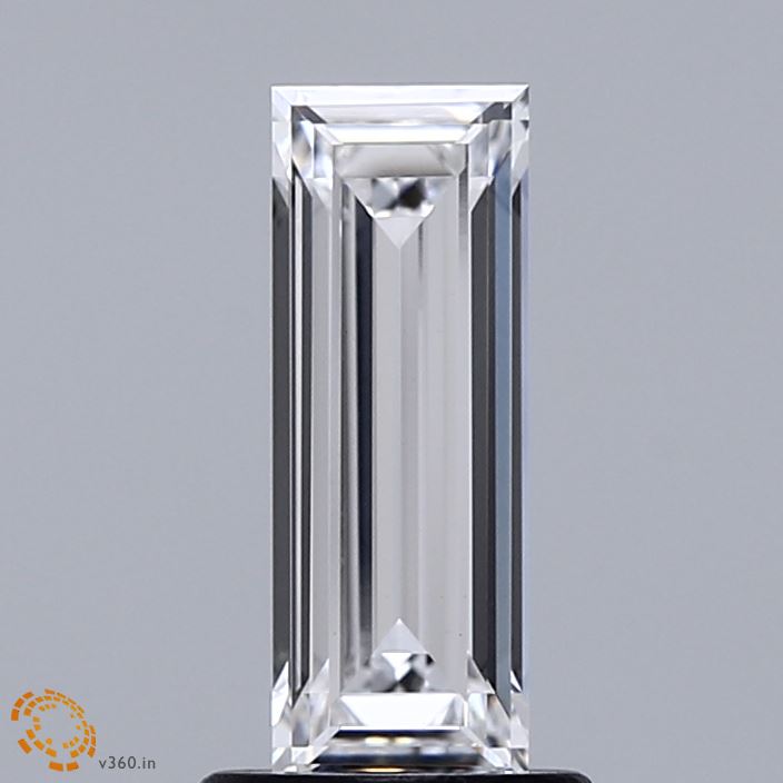 1.07 Carat Baguette Shaped, Very Good Cut, E Color, VVS2 Clarity, IGI Certified Lab Grown Diamond