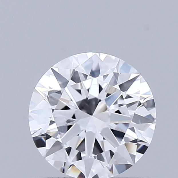 0.65 Carat Round Shaped, Excellent Cut, D Color, VVS2 Clarity, IGI Certified Lab Grown Diamond