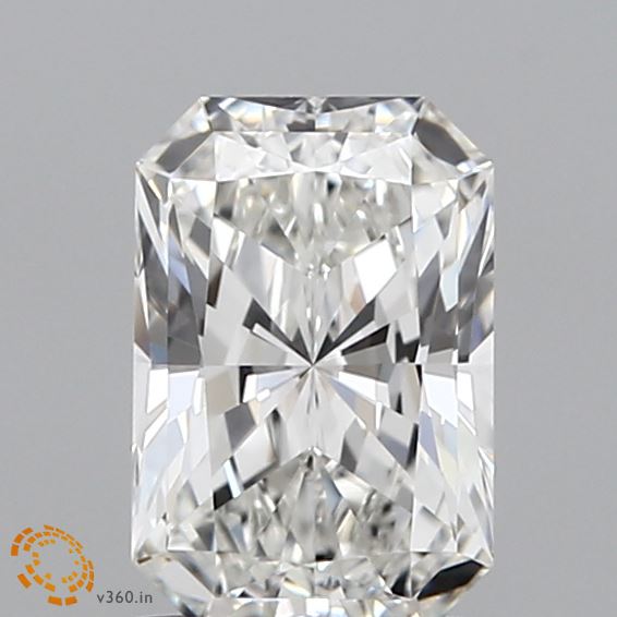 1.11 Carat Radiant Shaped, Ideal Cut, G Color, VVS2 Clarity, IGI Certified Lab Grown Diamond