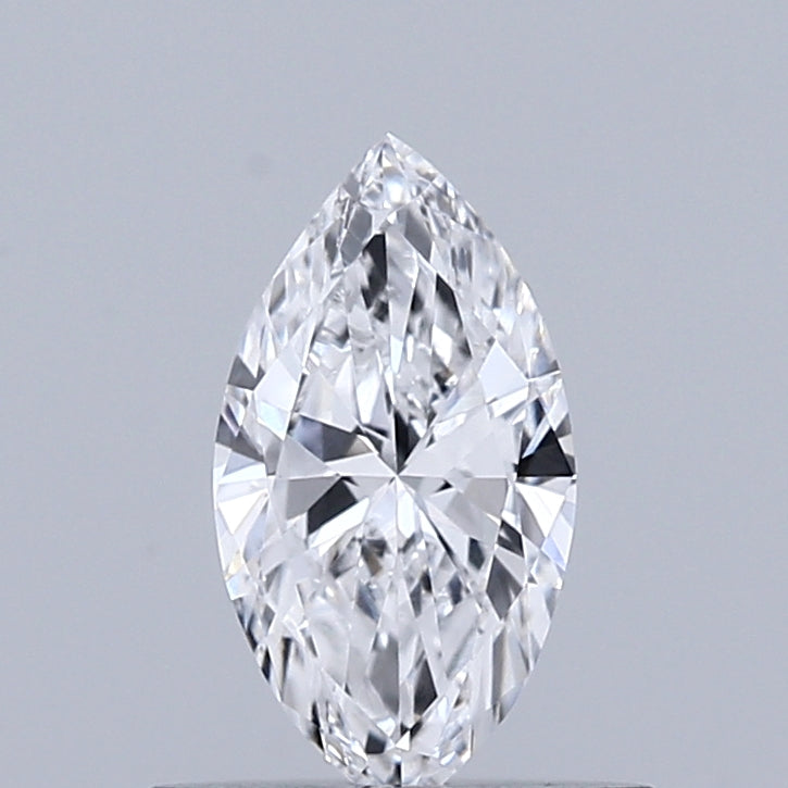 0.49 Carat Marquise Shaped, Excellent Cut, D Color, VVS2 Clarity, IGI Certified Lab Grown Diamond