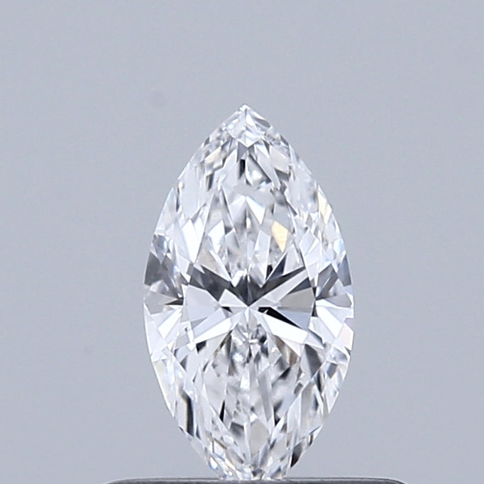0.34 Carat Marquise Shaped, Ideal Cut, D Color, VVS2 Clarity, IGI Certified Lab Grown Diamond