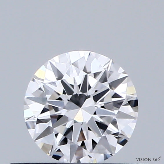 0.37 Carat Round Shaped, Excellent Cut, D Color, VVS1 Clarity, IGI Certified Lab Grown Diamond