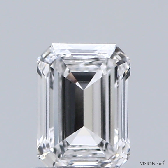 0.45 Carat Emerald Shaped, Very Good Cut, D Color, VVS1 Clarity, IGI Certified Lab Grown Diamond