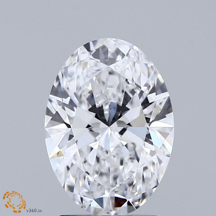 2.03 Carat Oval Shaped, Ideal Cut, D Color, VVS2 Clarity, IGI Certified Lab Grown Diamond